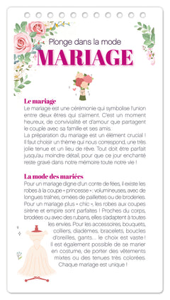 Carnet créatif Mode Academy Mariage