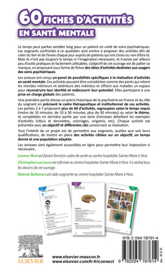 60 fiches d'activités en santé mentale
