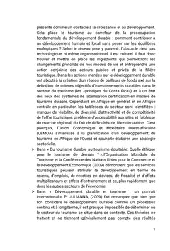 Activités touristiques et indicateurs du tourisme durable à Muanda/RDC