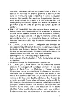 Activités touristiques et indicateurs du tourisme durable à Muanda/RDC