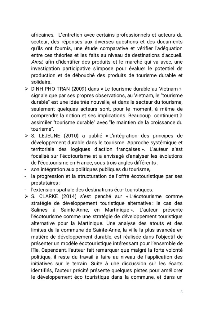 Activités touristiques et indicateurs du tourisme durable à Muanda/RDC