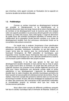 Activités touristiques et indicateurs du tourisme durable à Muanda/RDC