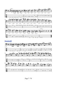 Apprendre la guitare basse par la méthode des gammes demi-ton ton