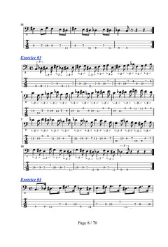 Apprendre la guitare basse par la méthode des gammes demi-ton ton