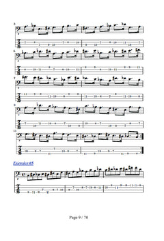 Apprendre la guitare basse par la méthode des gammes demi-ton ton
