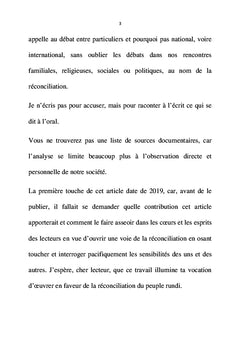 Oser attaquer l'hémorragie ethnique au Burundi
