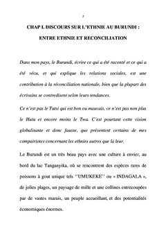 Oser attaquer l'hémorragie ethnique au Burundi