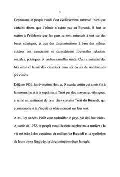 Oser attaquer l'hémorragie ethnique au Burundi