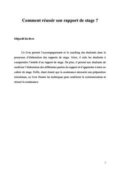 Comment réussir son rapport de stage ?