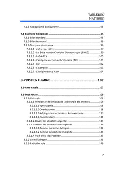Tumeurs ovariennes chez l'enfant et l'adolescente