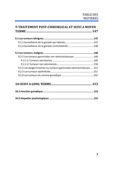 Tumeurs ovariennes chez l'enfant et l'adolescente