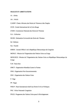 LA SERVITUDE PENALE EN RD CONGO :