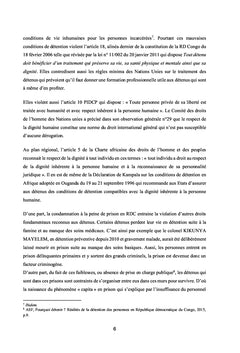 LA SERVITUDE PENALE EN RD CONGO :