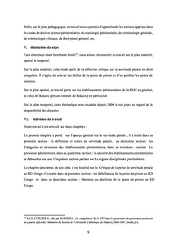 LA SERVITUDE PENALE EN RD CONGO :
