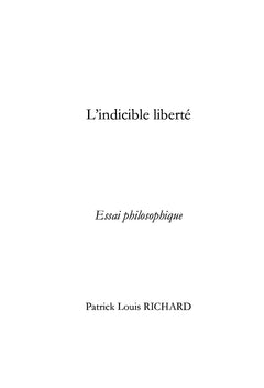 L'indicible liberté