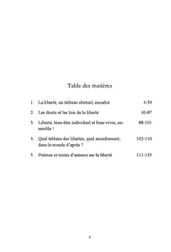 L'indicible liberté