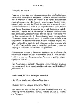 L'indicible liberté
