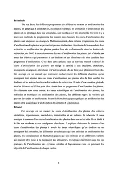 Amélioration des plantes