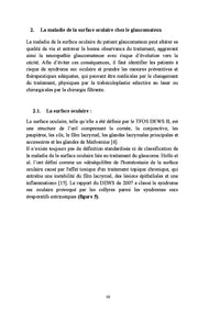 La maladie de la surface oculaire chez le glaucomateux