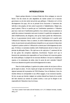 Benchmarking des écoles publiques