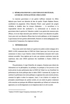 Benchmarking des écoles publiques