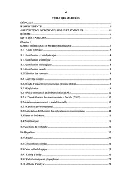 Impact environnemental et social des activités Minières en ITURI/RDC