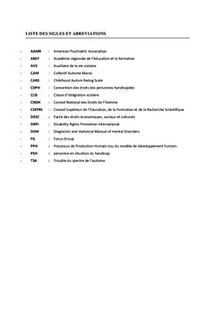 Les modalités de scolarisation des enfants autistes
