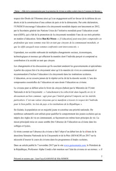 L'incivisme en Guinée - Un mot pour la guérir
