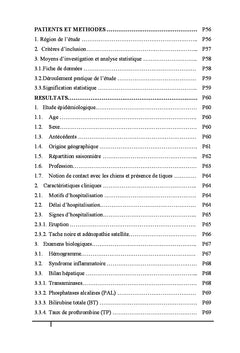 Les rickettsioses: diagnostic et prise en charge thérapeutique