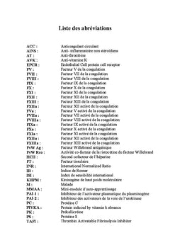 Module d'autoapprentissage via Opale sur la physiologie de l'hémostase
