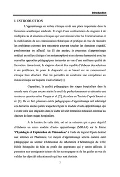 Module d'autoapprentissage via Opale sur la physiologie de l'hémostase