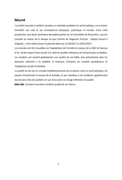 Évaluation de la qualité de vie