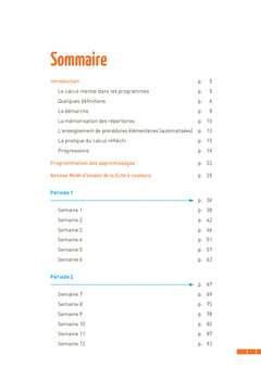 Calcul mental CM1 + ressources numérique programmes 2026