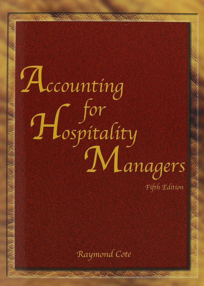 Accounting for Hospitality Managers
