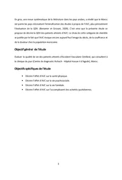 Évaluation de la qualité de vie