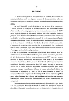 Management et organisation des entreprises