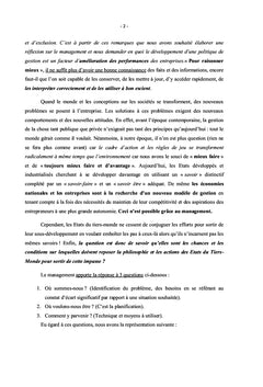 Management et organisation des entreprises