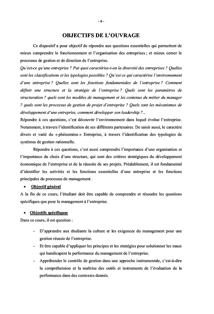 Management et organisation des entreprises
