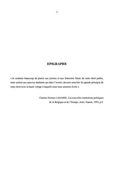Ecueils politique pratique du principe de la séparation du pouvoir