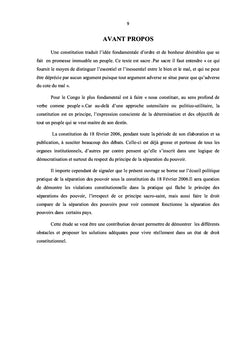 Ecueils politique pratique du principe de la séparation du pouvoir