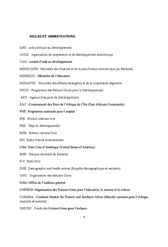 Le degré d'efficacité de l'APD au Rwanda