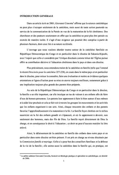 La catéchèse familiale en République démocratique du Congo