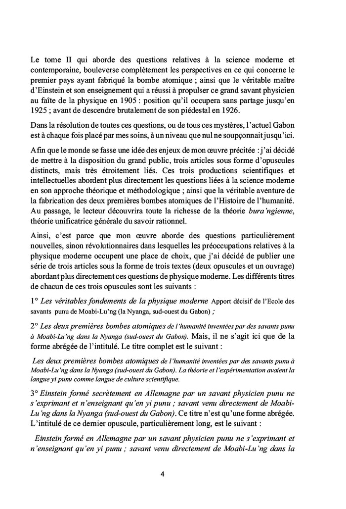 Les véritables fondements de la physique moderne