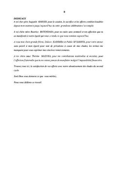 Analyse De La Performance Des Actions De L'ONG Adra en RDC