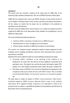 Analyse De La Performance Des Actions De L'ONG Adra en RDC