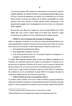 Analyse De La Performance Des Actions De L'ONG Adra en RDC