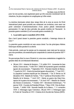 Le Droit international pénal à l'épreuve des violations des Droits