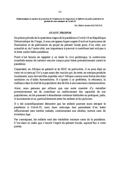 Guide pratique en matière de protection de l'enfant