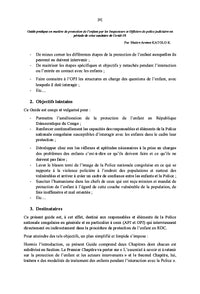 Guide pratique en matière de protection de l'enfant