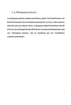 La ménopause